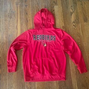 Illinois State Redbirds sweatshirt.